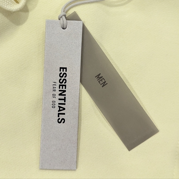 Mens FEAR OF GOD Essentials Drawstring Jogger Pants Yellow XL - Picture 9 of 10